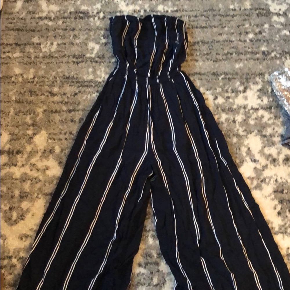 Cropped leg jumpsuit